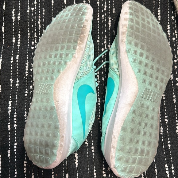 Nike sock (faux lace) teal slide in sneaker - Picture 3 of 5